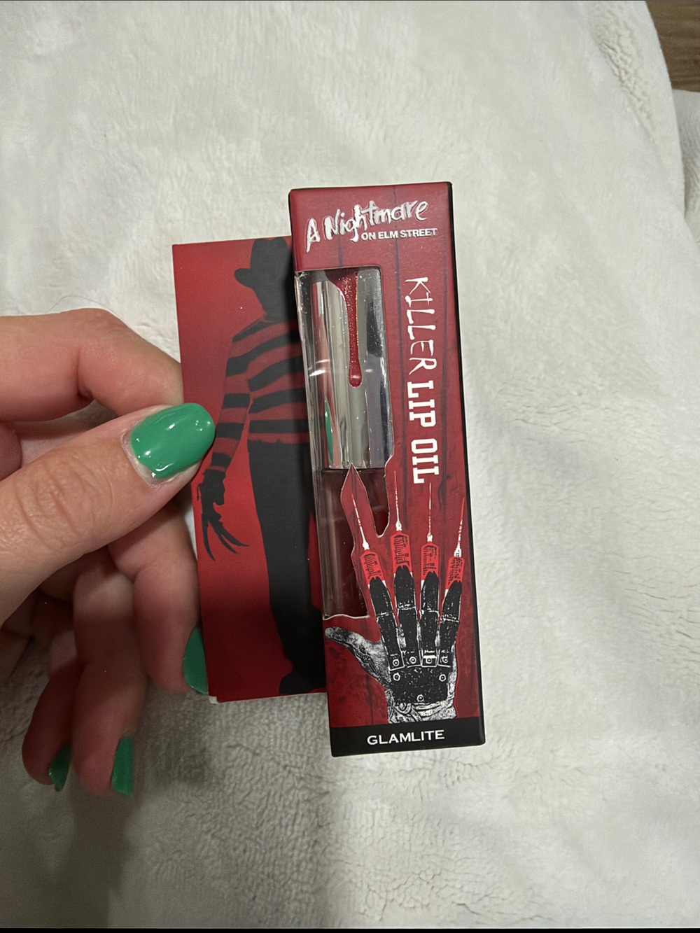 GLAMLITE Killer Lip Oil - Red a nightmare on elm street